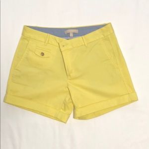 Yellow shorts / Banana Republic / NWOT